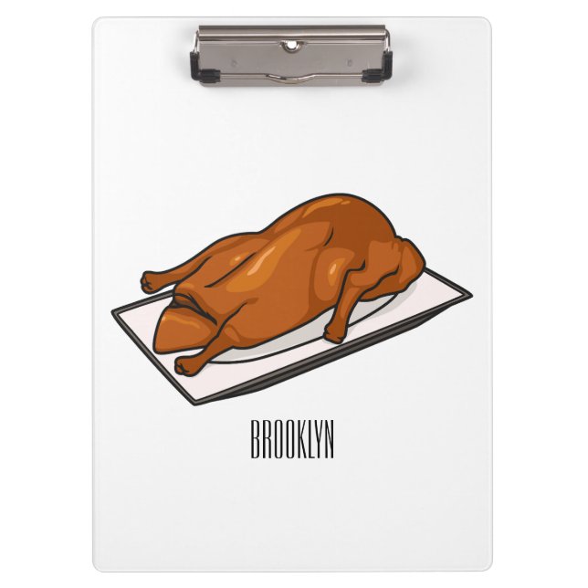Carpeta De Pinza Ilustracion de personalizado de pato de Peking (Anverso)