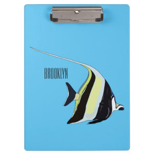 Carpeta De Pinza Ilustracion de personalizado de peces moro
