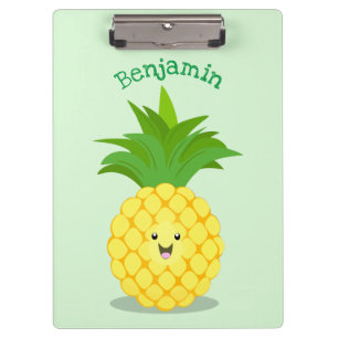 Carpeta De Pinza Ilustracion de personalizado de piña cuta