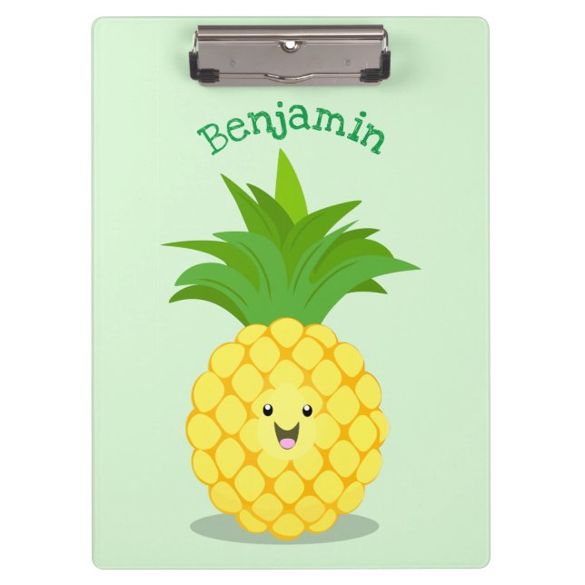 Carpeta De Pinza Ilustracion de personalizado de piña cuta (Anverso)
