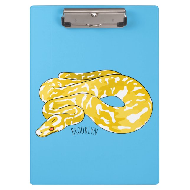 Carpeta De Pinza Ilustracion de personalizado de pitón birmano (Anverso)
