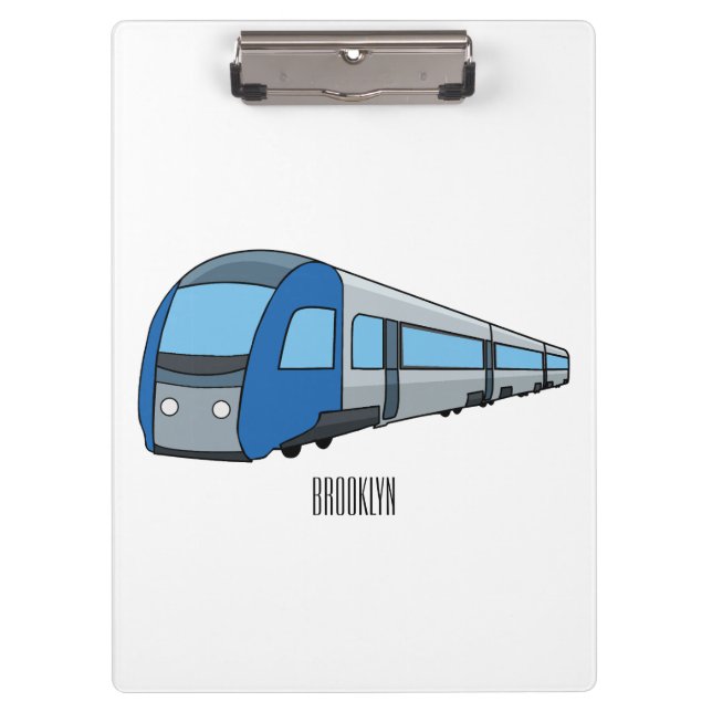 Carpeta De Pinza Ilustracion de personalizado de trenes eléctricos (Anverso)