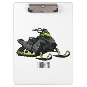 Carpeta De Pinza Ilustracion de personalizado para motos de nieve