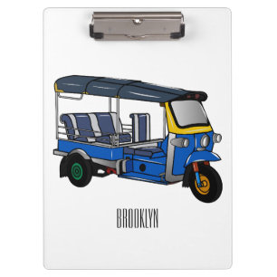 Carpeta De Pinza Ilustracion de personalizado tuk tuk