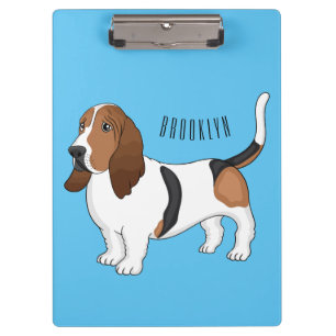Carpeta De Pinza Ilustracion del personalizado del perro de enlace