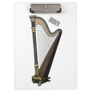 Carpeta De Pinza Ilustracion Harp personalizado