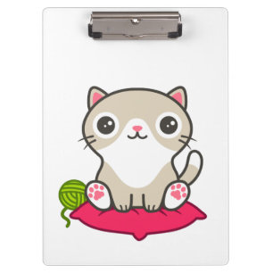 Carpeta De Pinza Ilustracion Kitty
