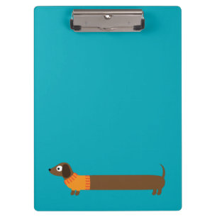 Carpeta De Pinza Ilustracion largo lindo del Dachshund