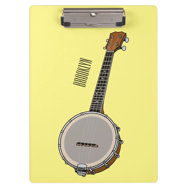 Carpeta De Pinza Ilustracion personalizado Banjo (Anverso)