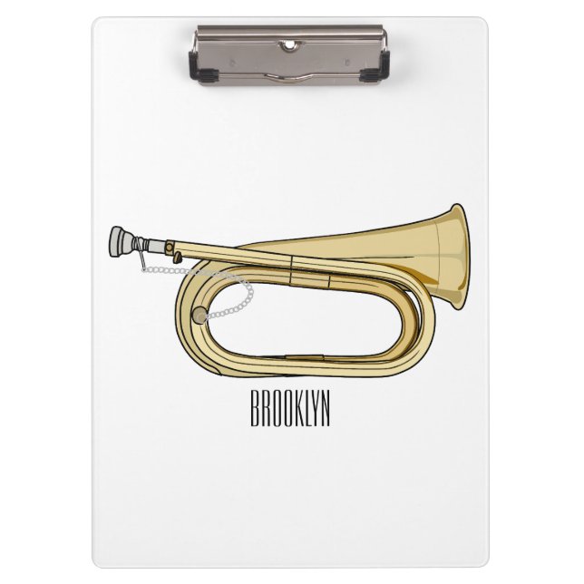 Carpeta De Pinza Ilustracion personalizado Bugle (Anverso)