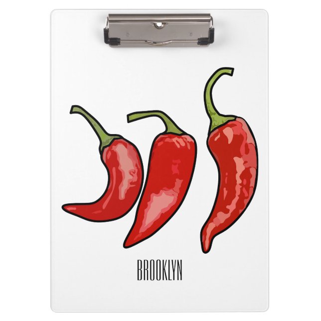 Carpeta De Pinza Ilustracion personalizado Chili (Anverso)