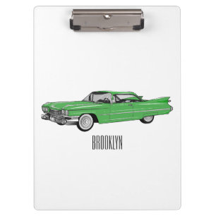 Carpeta De Pinza Ilustracion personalizado clásico de 1959