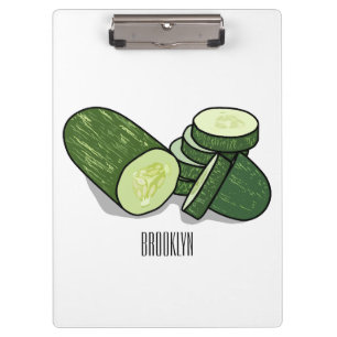 Carpeta De Pinza Ilustracion personalizado Cucumber