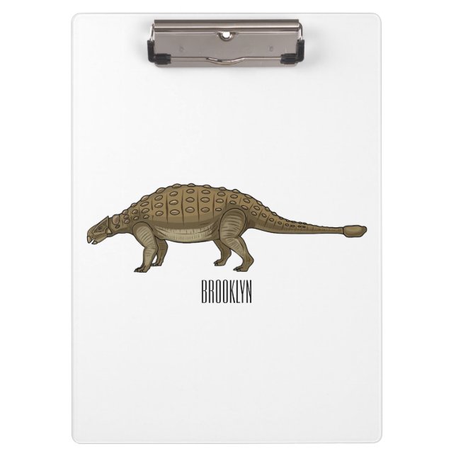 Carpeta De Pinza Ilustracion personalizado de Ankylosaurus (Anverso)