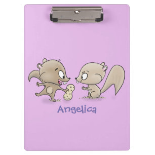 Carpeta De Pinza Ilustracion personalizado de ardillas graciosas