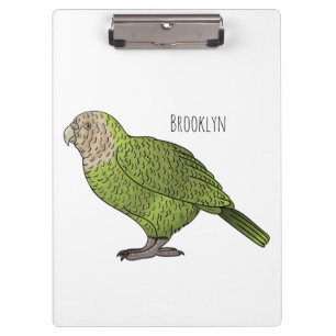 Carpeta De Pinza Ilustracion personalizado de aves Kakapo