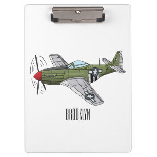 Carpeta De Pinza Ilustracion personalizado de avión militar