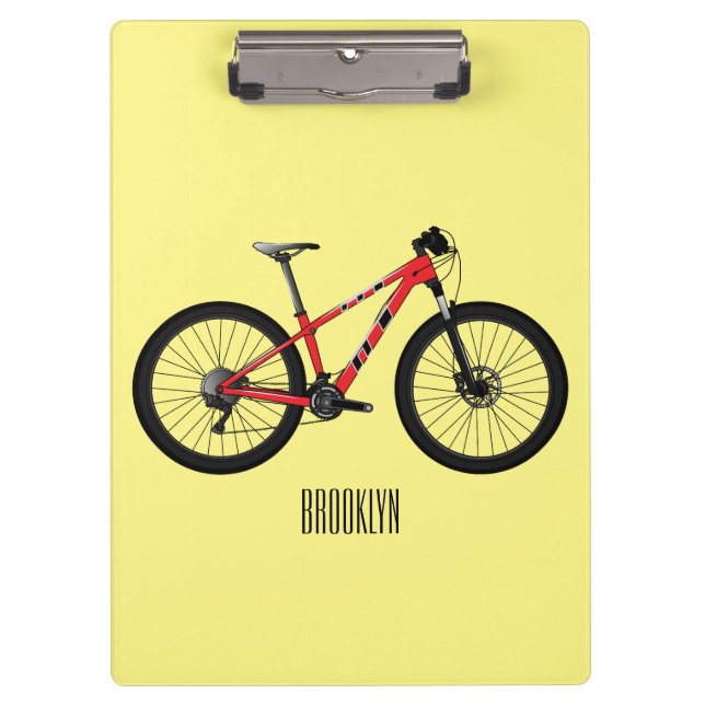 Carpeta De Pinza Ilustracion personalizado de bicicletas (Anverso)