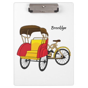 Carpeta De Pinza Ilustracion personalizado de bicitaxi