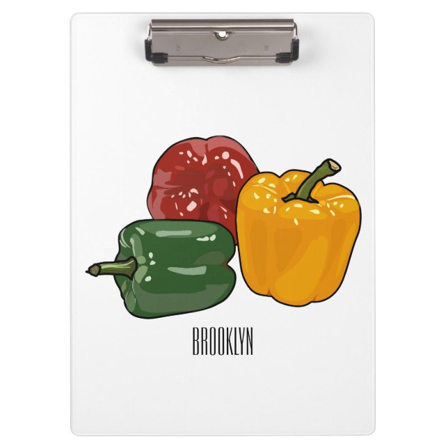 Carpeta De Pinza Ilustracion personalizado de Capsicum (Anverso)