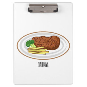 Carpeta De Pinza Ilustracion personalizado de carne