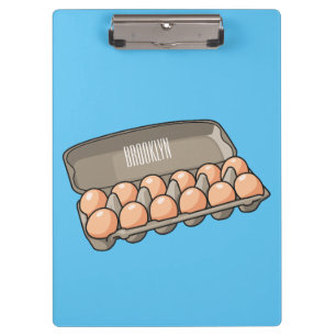 Carpeta De Pinza Ilustracion personalizado de cartón de huevo