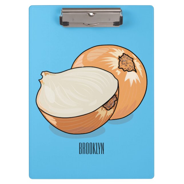 Carpeta De Pinza Ilustracion personalizado de cebolla (Anverso)