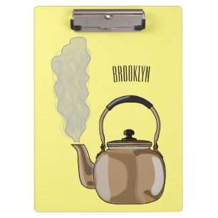 Carpeta De Pinza Ilustracion personalizado de estopa o hervidor de 