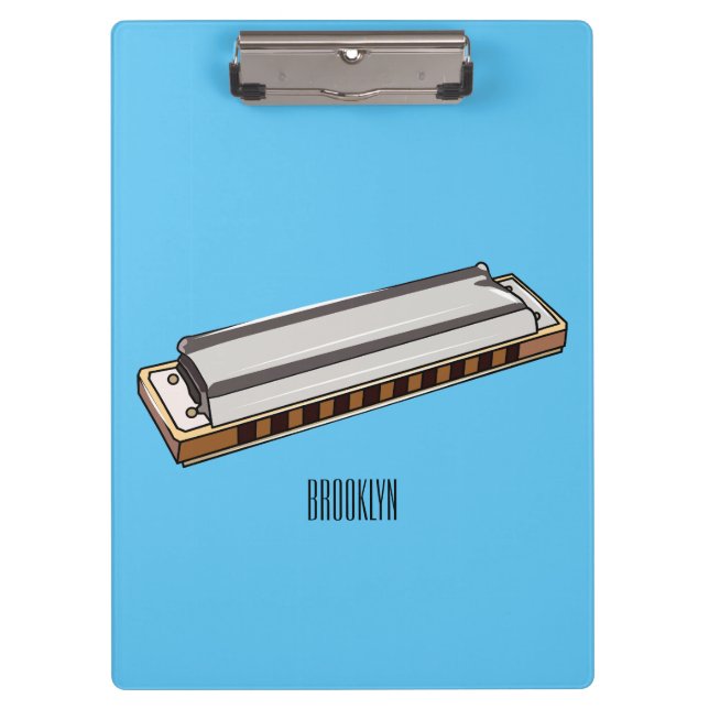 Carpeta De Pinza Ilustracion personalizado de Harmonica (Anverso)