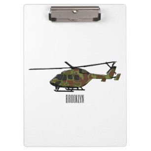 Carpeta De Pinza Ilustracion personalizado de helicópteros del ejér