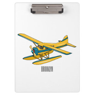 Carpeta De Pinza Ilustracion personalizado de hidroavión
