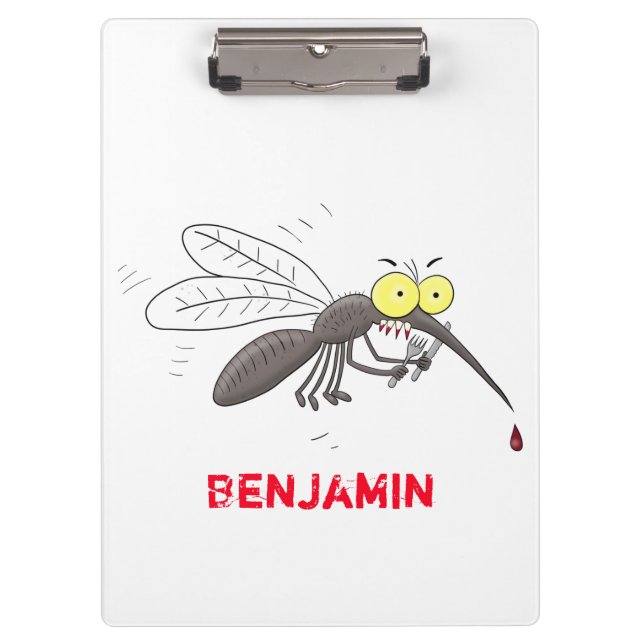 Carpeta De Pinza Ilustracion personalizado de insectos de mosquitos (Anverso)