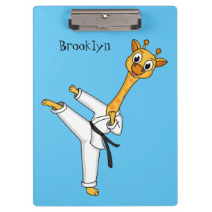 Carpeta De Pinza Ilustracion personalizado de Kung Fu giraffe