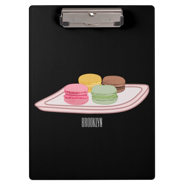 Carpeta De Pinza Ilustracion personalizado de Macaron (Anverso)