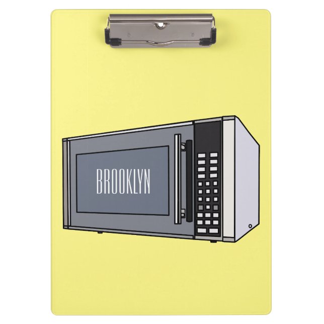 Carpeta De Pinza Ilustracion personalizado de microondas (Anverso)