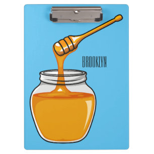 Carpeta De Pinza Ilustracion personalizado de miel