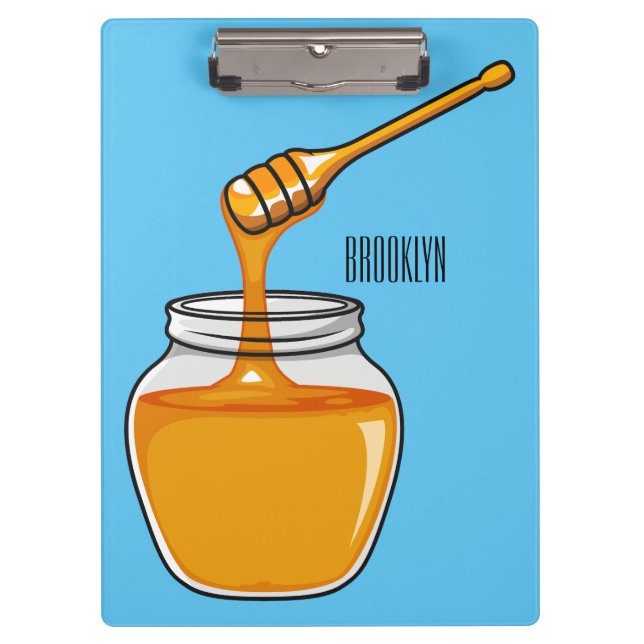 Carpeta De Pinza Ilustracion personalizado de miel (Anverso)
