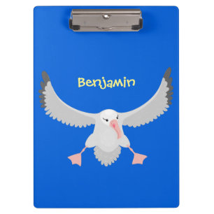 Carpeta De Pinza Ilustracion personalizado de pájaro de albatross