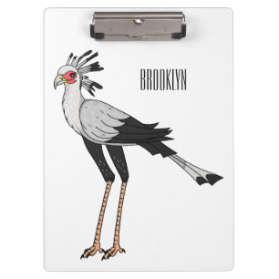 Carpeta De Pinza Ilustracion personalizado de pájaro de Secretario