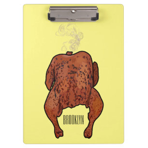 Carpeta De Pinza Ilustracion personalizado de pollo asado