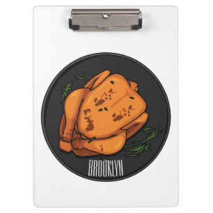 Carpeta De Pinza Ilustracion personalizado de pollo asado