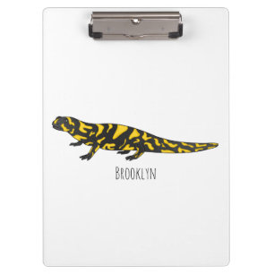 Carpeta De Pinza Ilustracion personalizado de salamandra tigre