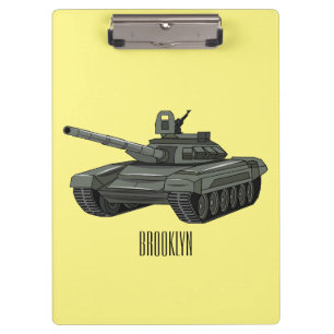 Carpeta De Pinza Ilustracion personalizado de tanques