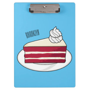 Carpeta De Pinza Ilustracion personalizado de tarta de terciopelo r
