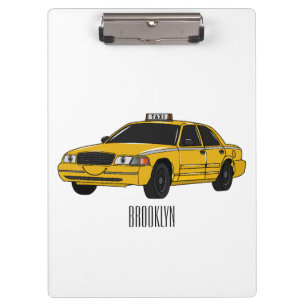 Carpeta De Pinza Ilustracion personalizado de taxi