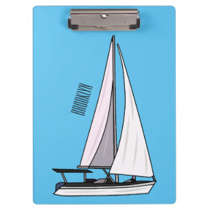 Carpeta De Pinza Ilustracion personalizado de velero
