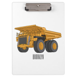 Carpeta De Pinza Ilustracion personalizado del camión de altura