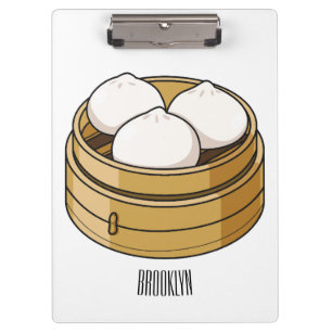 Carpeta De Pinza Ilustracion personalizado Dim sum