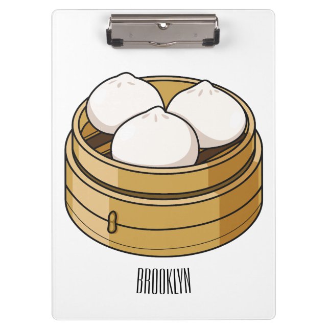 Carpeta De Pinza Ilustracion personalizado Dim sum (Anverso)