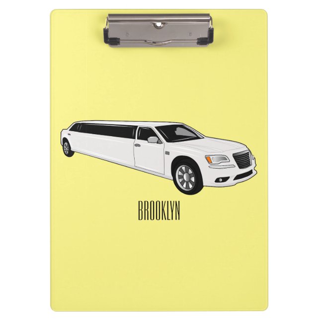 Carpeta De Pinza Ilustracion personalizado limusina (Anverso)